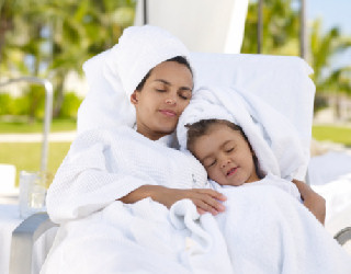 Mother and daughter together