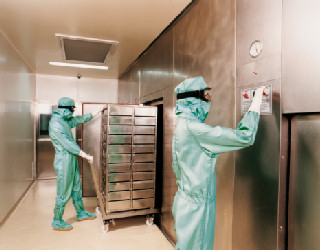 Vaccine manufacturing workers